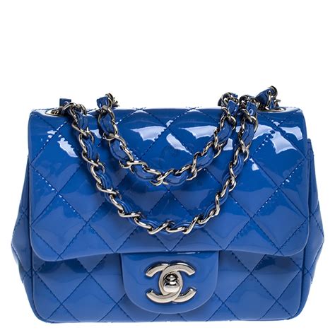 blue chanel small flap bag|Chanel small classic flap price.